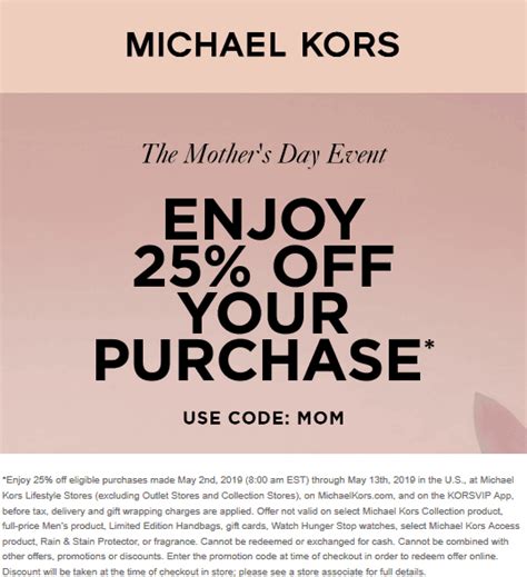 michael kors birthday reward|michael kors promo code.